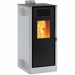 Poêle à granulés "Mirano" - 3,1 à 8 kW - Anthracite - Pilotage Wi-Fi - Économique et Performant