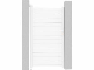 Portillon aluminium « Eric » – 101.2 x 180.9 cm – Blanc