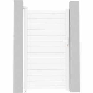 Portillon aluminium "Eric" - 101.2 x 180.9 cm - Blanc
