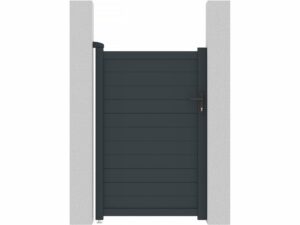 Portillon aluminium « Marc » – 101.2 x 155.9 cm – Gris