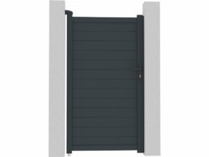 Portillon aluminium « Marc » – 101.2 x 180.9 cm – Gris pour sécuriser votre entrée