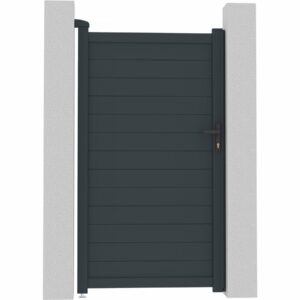 Portillon aluminium "Marc" - 101.2 x 180.9 cm - Gris pour sécuriser votre entrée