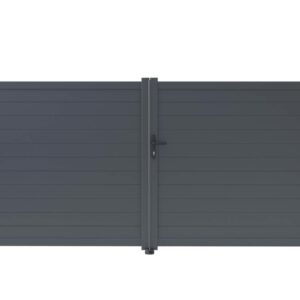 Portail aluminium "Marc" - Gris