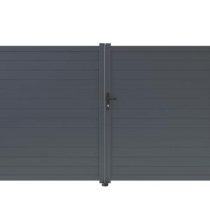 Portail aluminium "Marc" - 299.5 x 180.9 cm - Gris