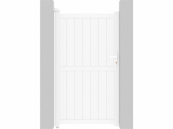Portillon aluminium "Lola" - 101.2 x 180.9 cm - Blanc