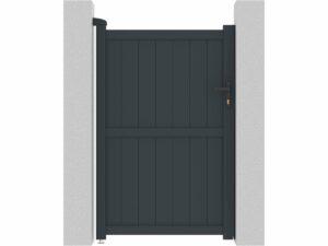 Portillon aluminium « Maurice » – 101.2 x 155.9 cm – Gris