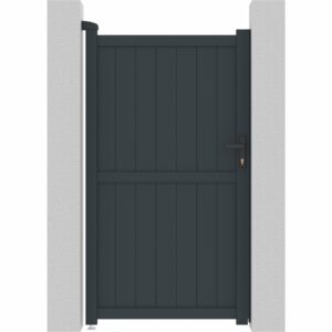 Portillon aluminium "Maurice" - 101.2 x 180.9 cm - Gris