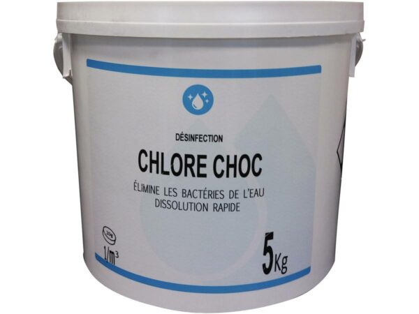 Désinfectant "Chlore Choc Pastilles" 4 kg - Solution efficace pour la désinfection de votre maison