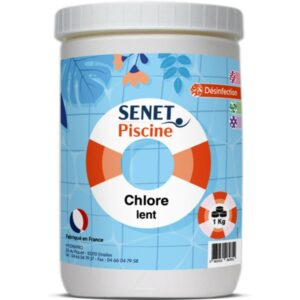 Galets Chlore Lent 5kg "Senet Piscine" - Purificateur et Désinfectant pour Piscines