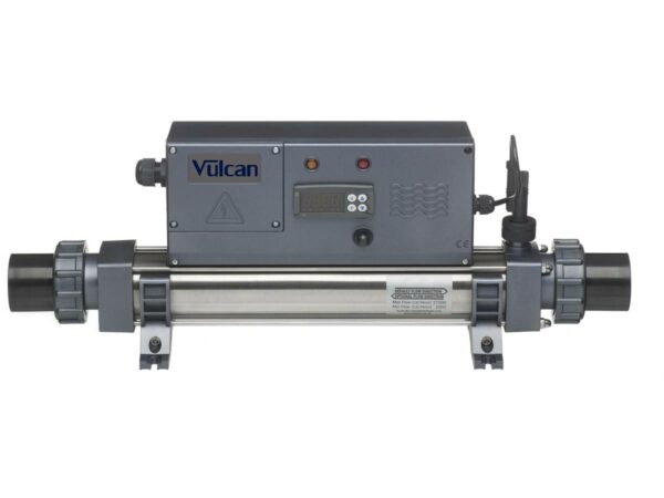 Réchauffeur électrique triphasé "Vulcan Digital" 12 kW – Gris, 29x24x64 cm