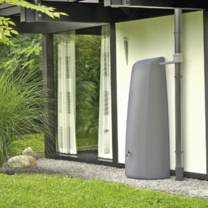 Kit de Récupération d'Eau "Élégance" - 400 L Gris - Stockage Durable et Esthétique