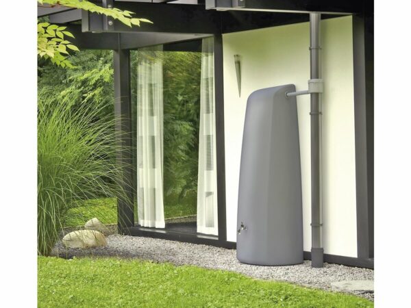 Kit de Récupération d'Eau "Élégance" - 400 L Gris - Stockage Durable et Esthétique
