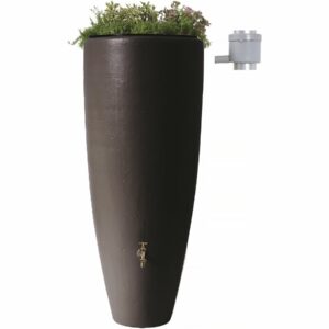 Kit 2 en 1 avec Bac à Fleur Amovible - Réservoir 300L Moka | Écologique & Facile à Installer