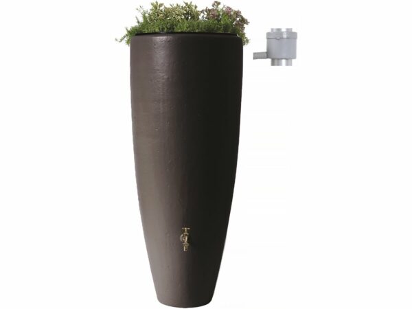 Kit 2 en 1 avec Bac à Fleur Amovible - Réservoir 300L Moka | Écologique & Facile à Installer