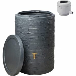 Kit Récupération d'Eau Arondo 400L Gris Graphite – Solution Durable pour Rénovation et Aménagement
