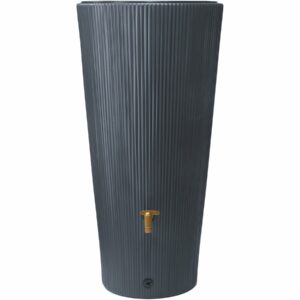 Kit Réservoir 2 en 1 "Linus" - 220 L Gris Graphite | Stockage d'eau de pluie et décoration