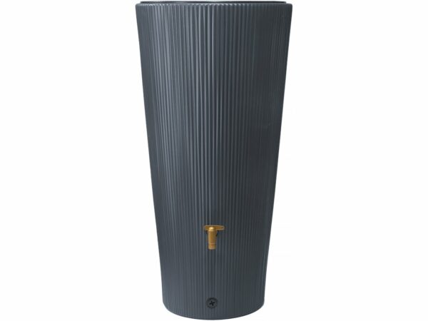 Kit Réservoir 2 en 1 "Linus" - 220 L Gris Graphite | Stockage d'eau de pluie et décoration