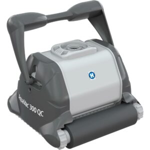 Robot Piscine Électrique Hayward Aquavac 300 Mousse - Nettoyage Fond, Parois et Ligne d'Eau - Gris, 28x41x41 cm