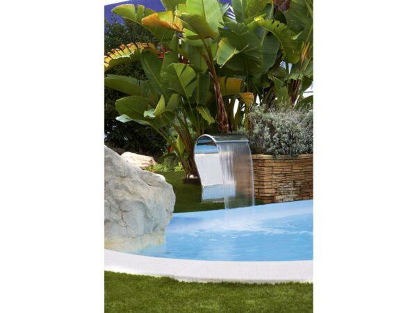 Cascade Piscine "Cayman" en Inox – Hauteur 67,5 cm, Qualité AISI-316 L