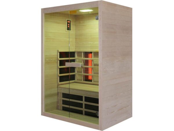 Cabine de Sauna Infrarouge 2 Places "Venus Vital" en Bois Naturel – Relaxation et Détente à Domicile