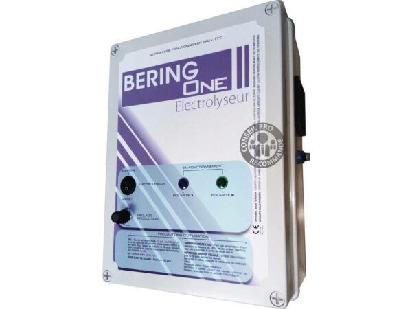 Electrolyseur électromécanique au sel "Bering One" 90 m³ – Stérilisateur auto-nettoyant pour piscine