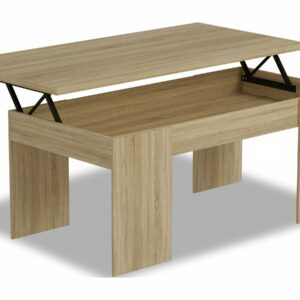 Table Basse "Diana" en Chêne Clair - 102 x 50 x 43 cm, Design Minimaliste et Fonctionnel