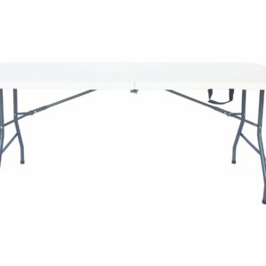 Table de jardin pliante "Foldy" 180x74x74 cm – Blanc, robustesse et praticité pour l’extérieur et l’intérieur