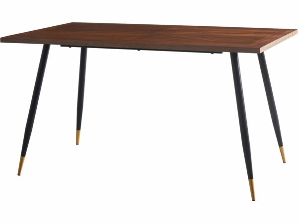 Table Repas Moderne "Kavita" en Chêne, 140x80 cm, Pour 6 Personnes