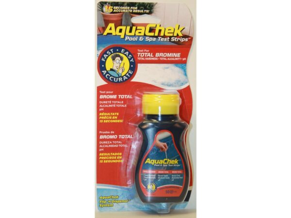 Bandelettes d'Analyse Aquacheck Rouge - Brome - 50 Bandelettes pour l'Entretien de Piscine