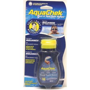 Bandelettes d'analyse Aquacheck Bleu - PHMB, 25 unités - Testez pH, alcalinité et taux de PHMB