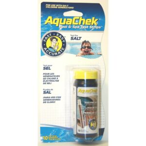 Bandelettes d'Analyse "Aquacheck Blanc - Sel" - 10 Bandelettes pour Test de Concentration 400-700 ppm