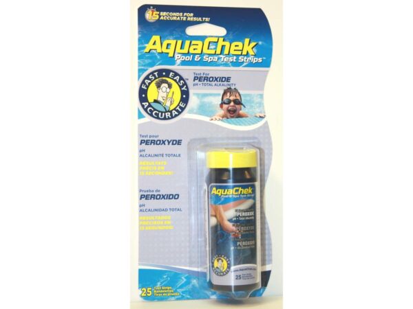 Bandelettes d'Analyse Eau AquaCheck Orange pour Oxygène Actif - Pack de 50