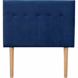 Tête de lit capitonnée en Velours "Lya" Bleu Foncé – Dimensions 90x100 cm, Élégance et Confort