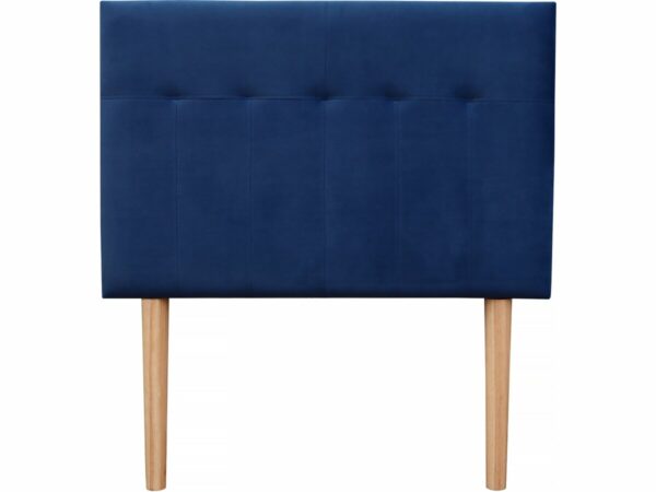 Tête de lit capitonnée en Velours "Lya" Bleu Foncé – Dimensions 90x100 cm, Élégance et Confort