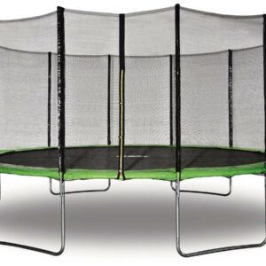 Trampoline "Yoopi" Vert Ø 4.90 m – Jeu sécurisé pour jardin familial