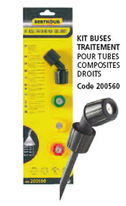 Kit buses traitement pour tubes composites droits