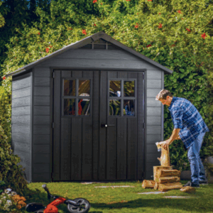Abri de jardin en résine WOODIUM 757 - 5,1m² - gris