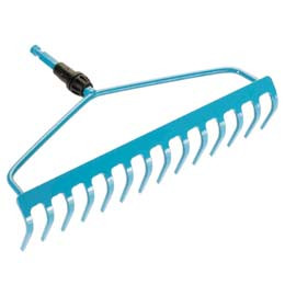 Râteau-étrier combisystem GARDENA pour le balayage et le travail du sol