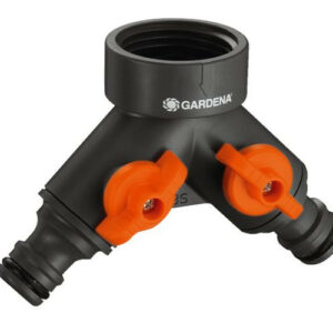 Sélecteur d'arrosage en Y sur robinet 2 circuits filetage 33,3 mm