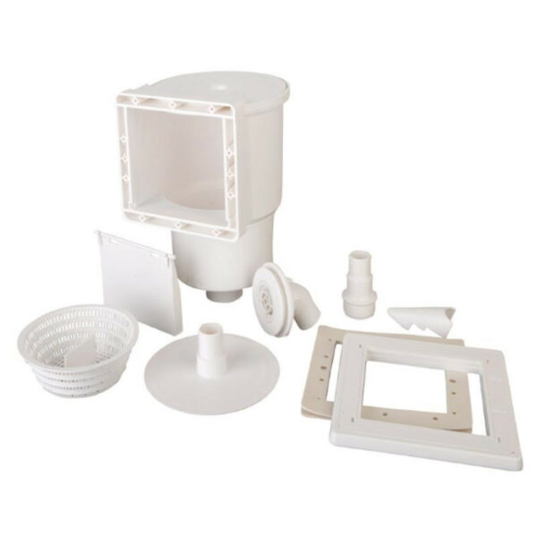 Ensemble skimmer pour piscines acier GRE - Blanc