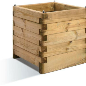 Bac carré OLEA 50 - 61L - 50 x 50 x 50 pour jardinage et aménagement extérieur