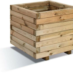 Bac carré STOCKHOLM 50 - 65L - 50 x 50 x 43 pour jardinage et aménagement extérieur