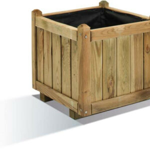 Bac carré VENDÔME 50 - 52L - 46 x 46 x 44 en pin européen traité