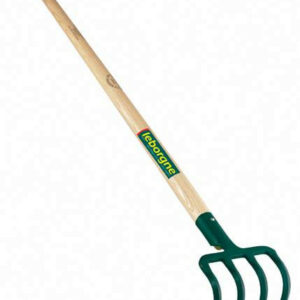 Croc de jardin douille - 4 dents - manche bois certifié PEFC 100%