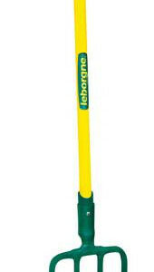 Fourche à bêcher 4 dents carrées - 30 cm - manche béquille en fibre