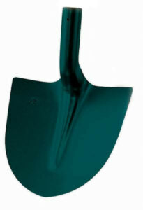 Pelle ronde tole – Outil de jardinage sans manche en acier trempe – 27 cm