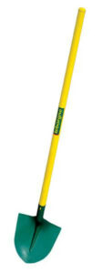 Pelle ronde tôle – 29 cm – manche compositube