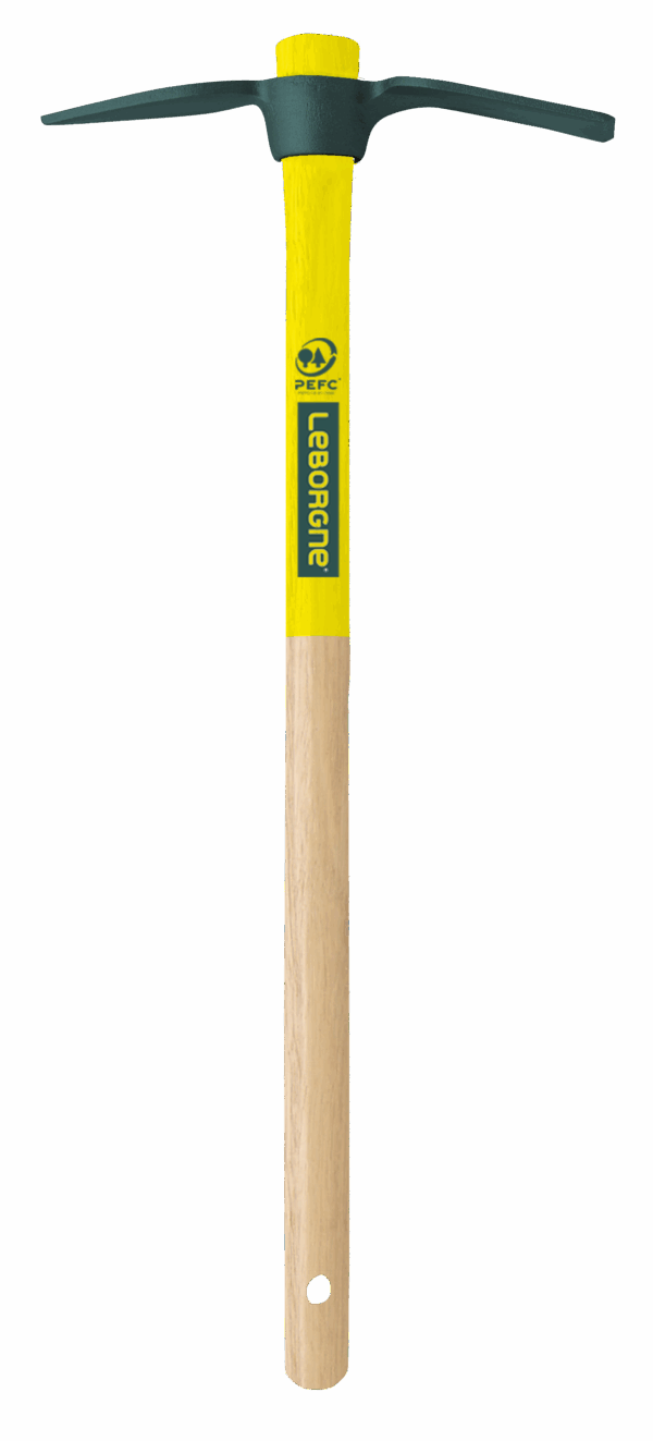 Serfouette de jardin 22 cm panne et langue Compact - manche bois 50 cm certifié PEFC 100%