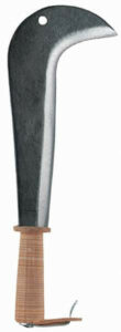 Serpe italienne – 28 cm – manche bois revêtement cuir
