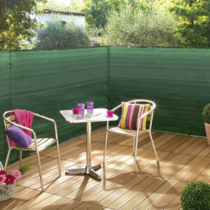 Brise vue tissé 100% occultant -Vert - 1,2 x 5 m SUPRATEX